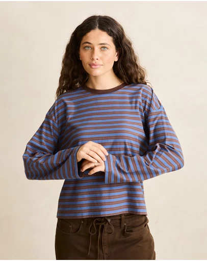 Rhythm - Porto Stripe Long Sleeve T-Shirt