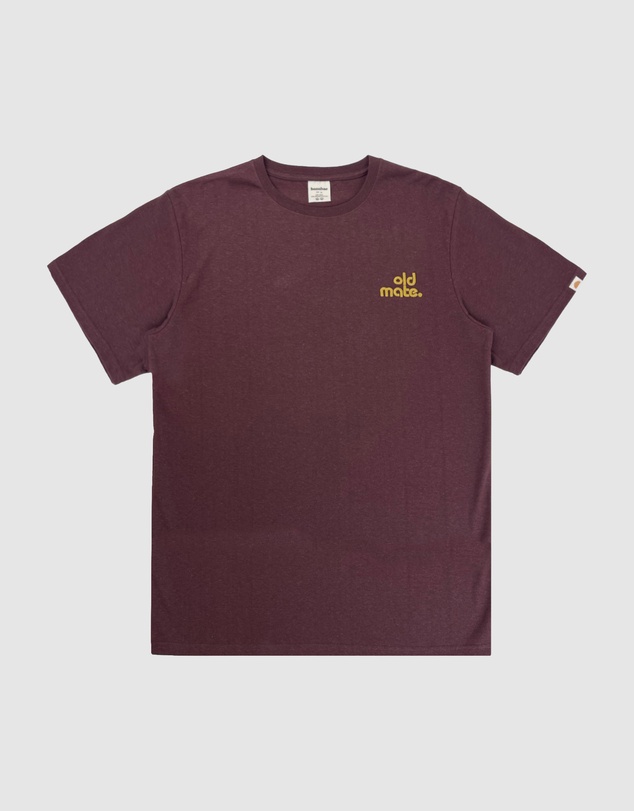 Banabae - Old Mate Adult Hemp Tee - Raisin