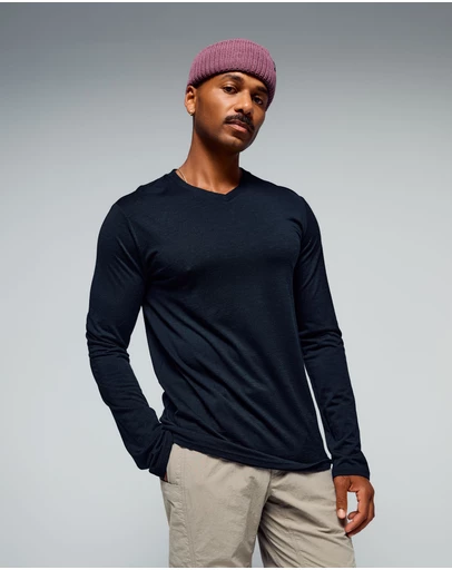 Kathmandu - 100% Merino Long Sleeve V-Top