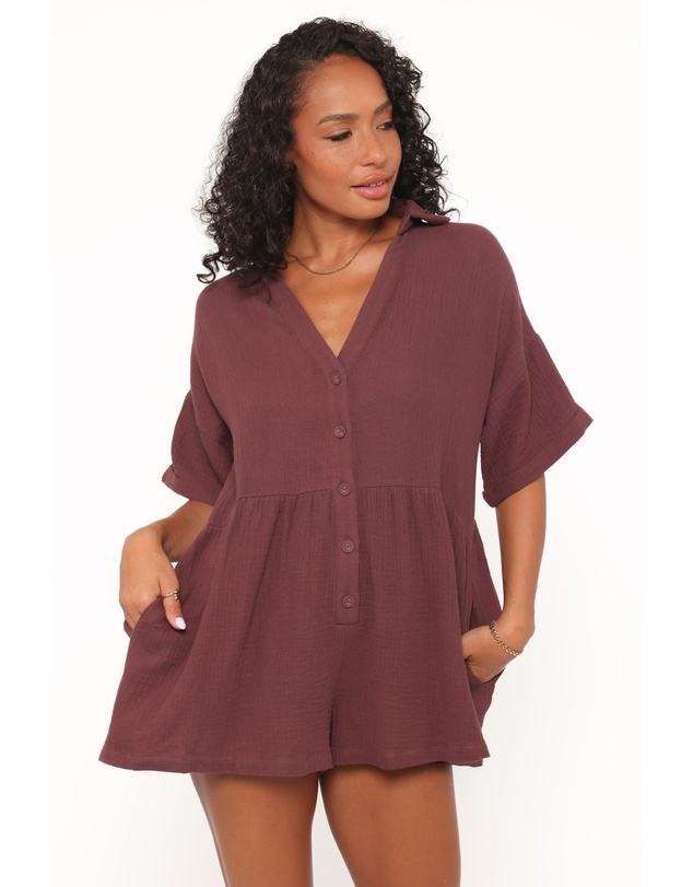 Petal & Pup - Winny Playsuit - Chocolate