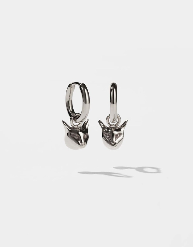 Meadowlark - Cat Charm Earrings