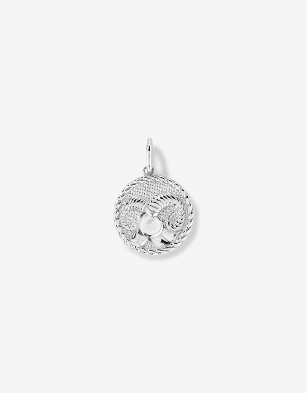 Michael Hill - Diamond Accent Aries Zodiac Pendant in Sterling Silver