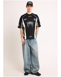 Black Noise White Rain - Xl Archive Jersey T-Shirt