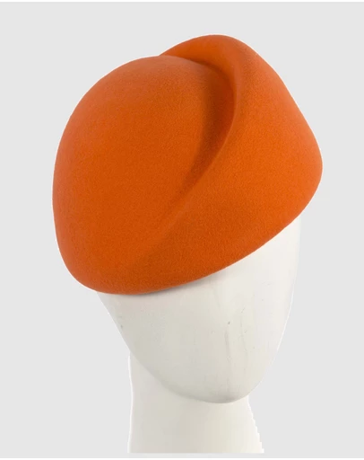 Max Alexander - Winter Orange Felt Designer Hat