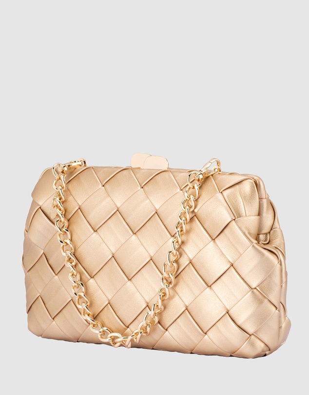 Olga Berg - Quinn Woven Clutch