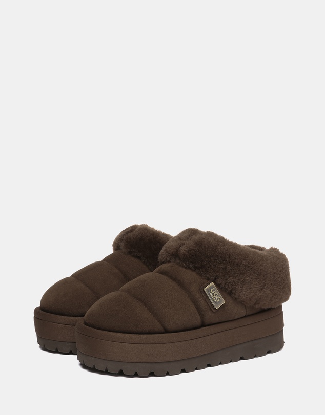 EVERAU - EverAU Ugg Ulrika Platform Sheepskin Upper House Shoes