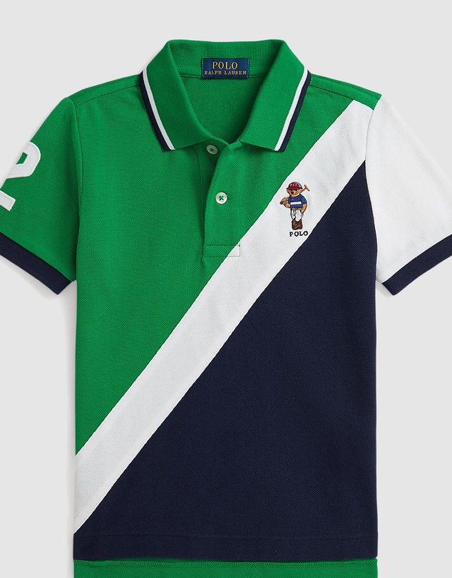 Polo Ralph Lauren - Polo Bear Cotton Mesh Polo Shirt - Kids