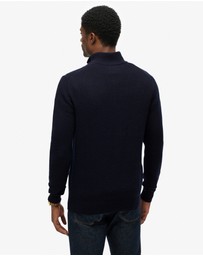 Superdry - Wool Blend Half Zip Slim Fit Jumper