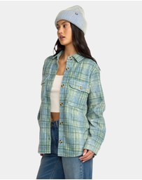 Billabong - Womens Forge Fleece Flannel Shirt