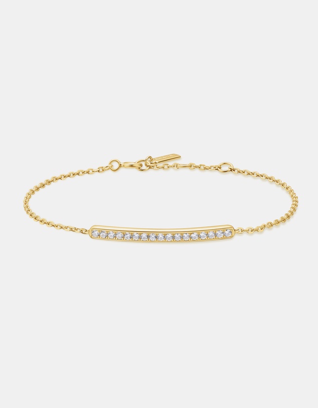 Ania Haie - Gold Pave Bar Bracelet