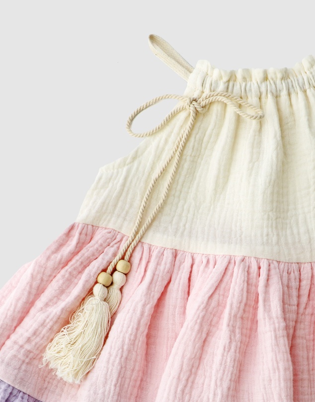WITH LOVE FOR KIDS - Cotton Muslin Dress - Babies - Kids