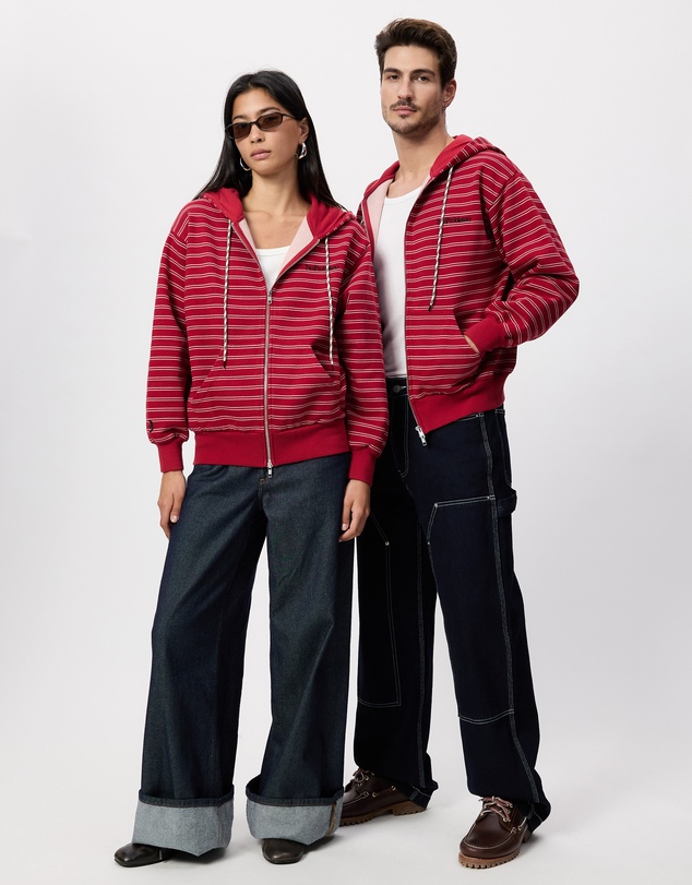 No Problemo - Mini Problemo Stripe Zip Hoodie