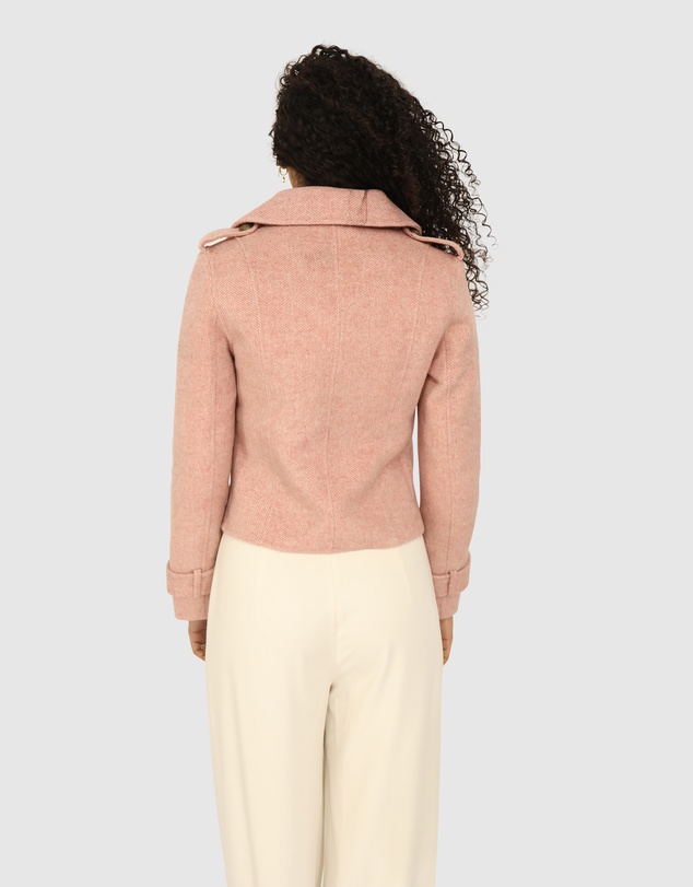 Belle & Bloom - Better Off Military Peacoat - Blush