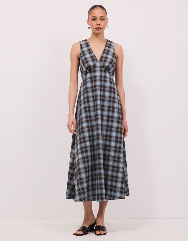 Calli - Lola Check Maxi Dress
