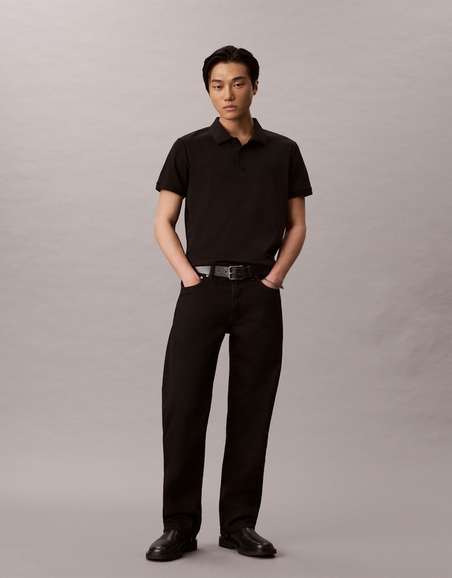 Calvin Klein Jeans - Sleek Interlock Monogram Polo Shirt