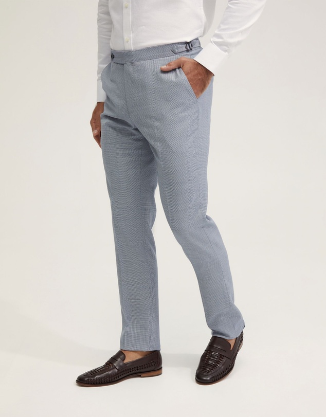 Oxford - Byron Wool Suit Trousers With Side Tab