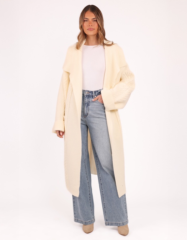 Petal & Pup - Nova Long Cardigan - Cream