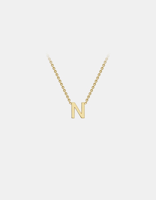 Zoe Olivia - 9K Gold Initial N Necklace