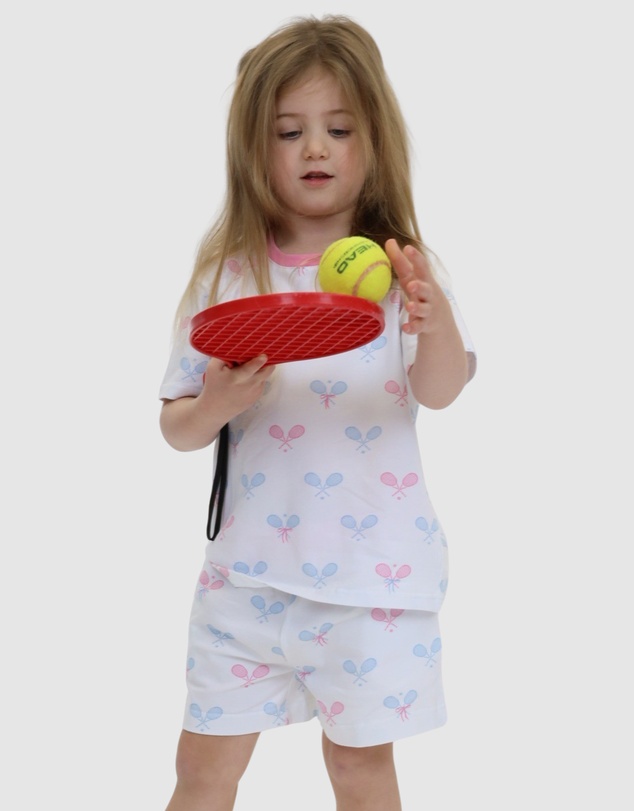 Sant And Abel - Kids Tennis Bows Short PJ Set