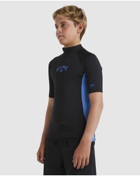 Billabong - Boys 8 to 16 Arch Short Sleeve Rash Vest