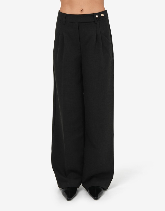 Forcast - Dolly Pleated Wide Leg Pants