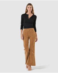 Rolla's - Eastcoast Flare Jean - Deco Caramel