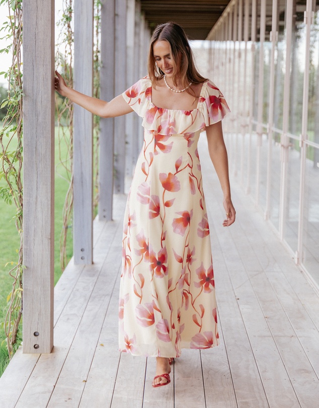 Petal & Pup - Kamie Maxi Dress - Pink Floral