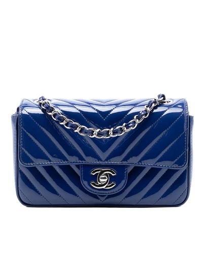 Pre-Loved by Azura Reborn - Pre-Loved Mini Rectangular Classic Chevron Patent Single Flap