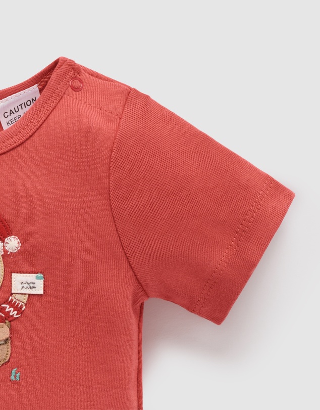 Purebaby - Postie Santa Bodysuit Christmas -Kids-Babies