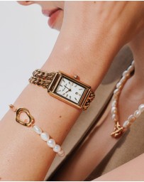 THOMAS SABO - THOMAS SABO Ladies Rectangular Watch in Gold
