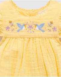 Purebaby - Embroidered Bodysuit -Kids-Babies