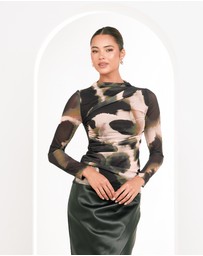 Pilgrim - Hunter Gathered Mesh Top
