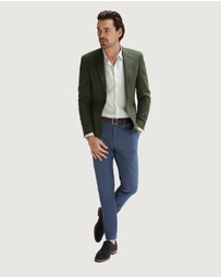 Trenery - Tailored Fit Linen Yarn Dyed Bengal Stripe Shirt