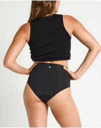 Modibodi - Seamfree Period Full Brief Moderate Absorbency Black