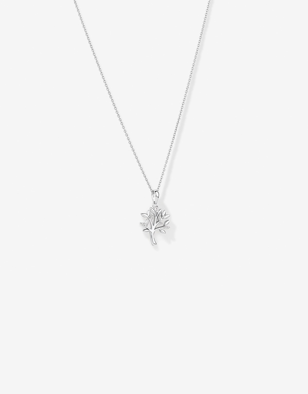 Michael Hill - Tree of Life Pendant and Chain with Cubic Zirconia in Sterling Silver