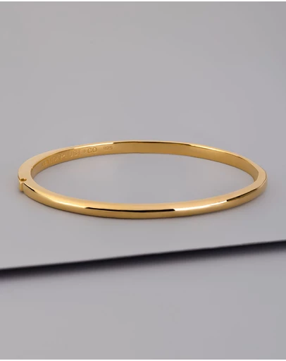 Wanderlust + Co - Classic 14K Gold Vermeil Bangle