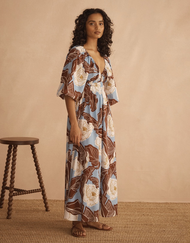 AUR OCEA - Plunge Blouson Dress