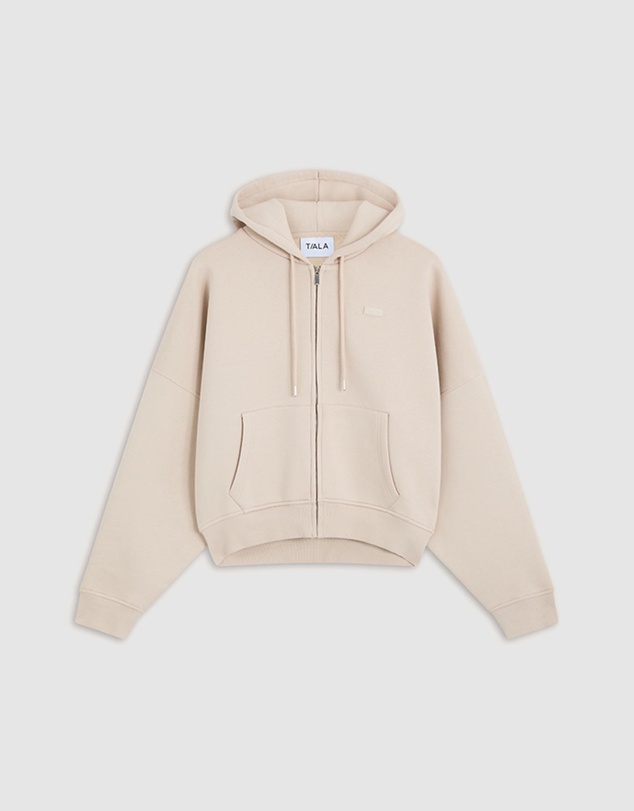 TALA - Oversized Zip Through Hoodie