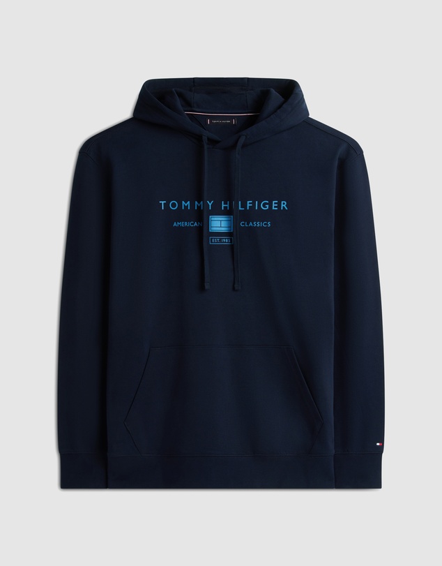 Tommy Hilfiger - Big & Tall Logo Terry Drawstring Hoody