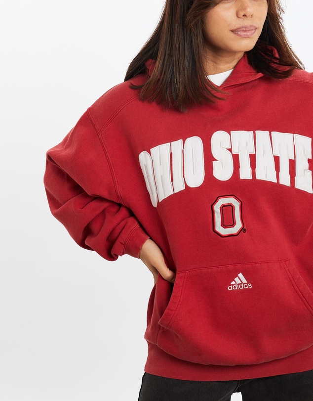Vintage by The Real Deal - Pre Loved - Vintage Adidas NCAA Ohio State Hooded Sweatshirt