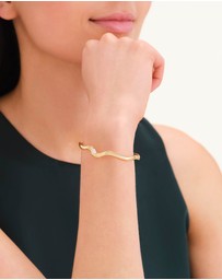 Rosefield - Marquise Wave Gold-Tone Bangle