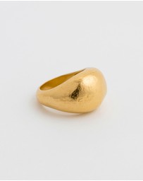 Kirstin Ash - Golden Light Dome Ring
