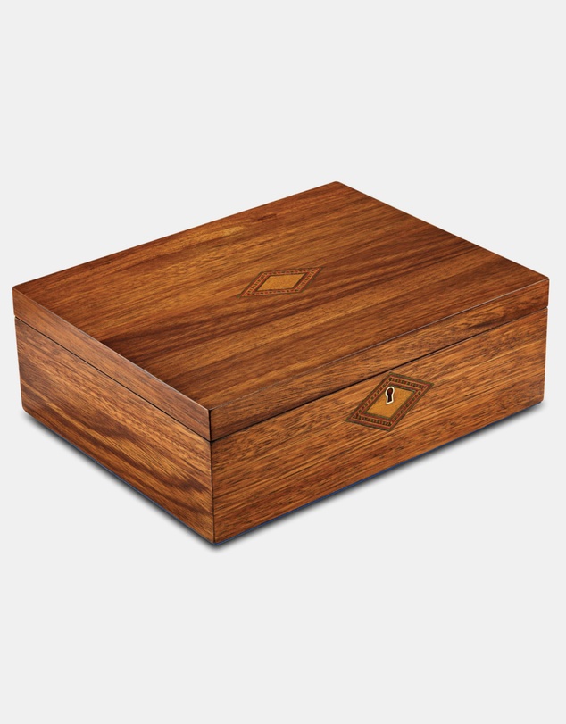 Wolf - Wolf Ballet Musical Jewellery Box - Swan Lake Walnut Wood
