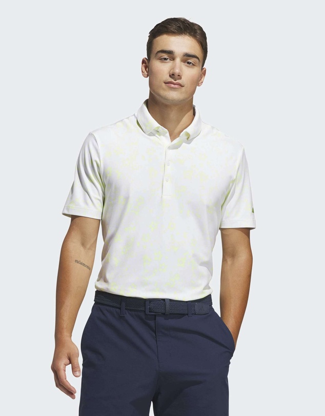 adidas Performance - ULTIMATE365+ CLIMACOOL BUTTERSPUN MIGHTY BLOSSOM PRINT POLO SHIRT Mens