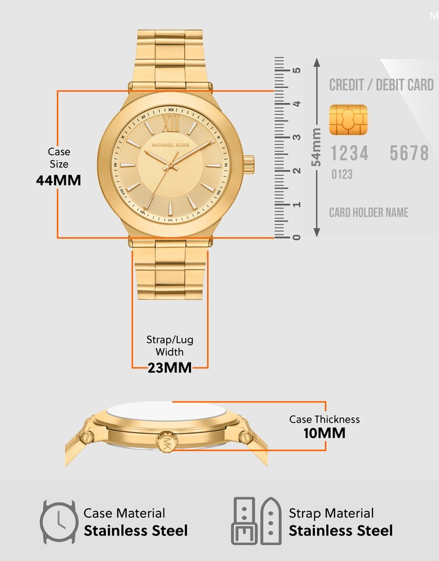 Michael Kors - Billie Gold Tone Analogue Watch