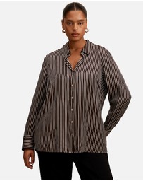 Forever New Curve - Coco Curve Satin Shirt