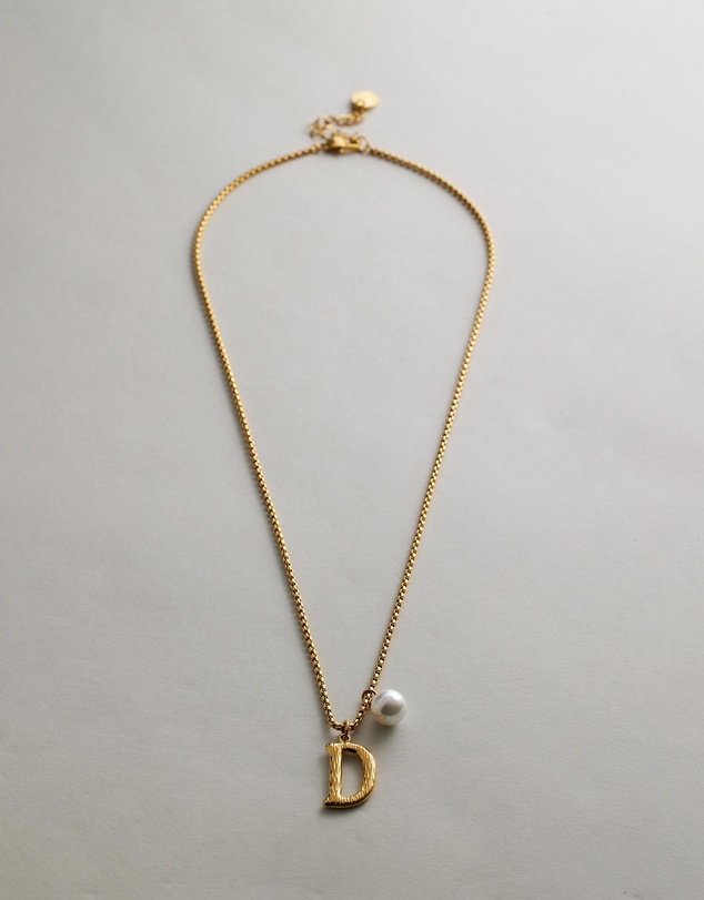 Zahar - Pearl Letter D Necklace