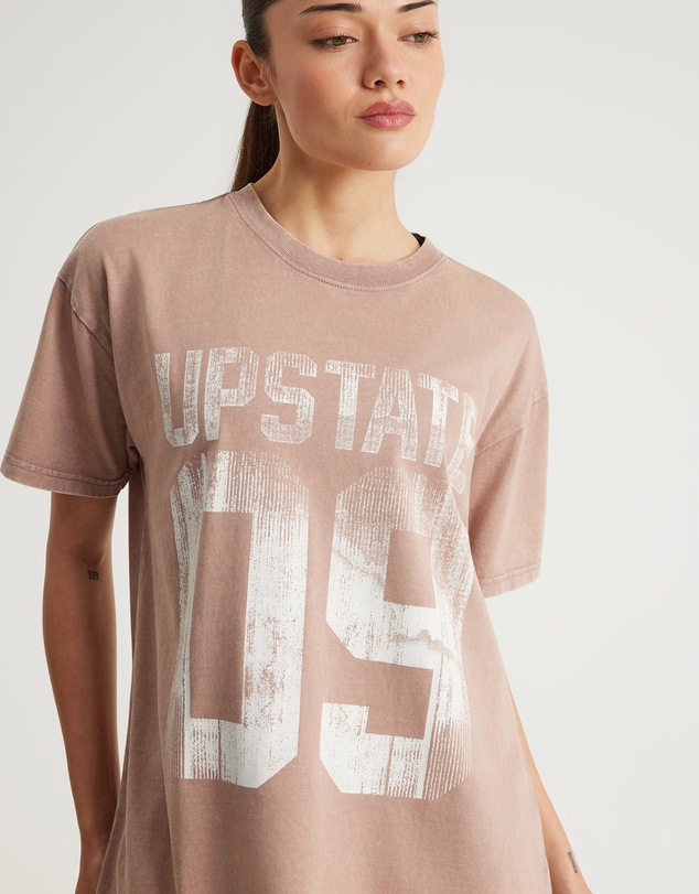Upstate - Thrive T-Shirt - Moccha Sport/Snow Wash