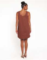Petal & Pup - Elyria Mini Dress - Brown