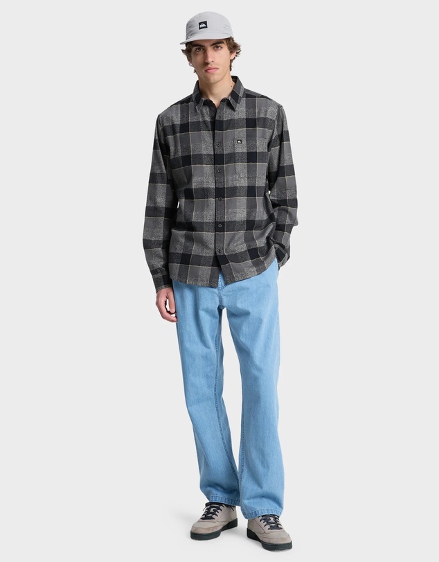 Quiksilver - Mens Motherfly Plaid Long Sleeve Shirt